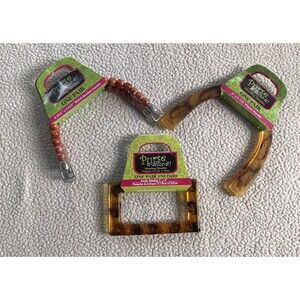 Handbag Handles 3 Sets Plastic Acrylic wood Bead See Details Purse N Alize It